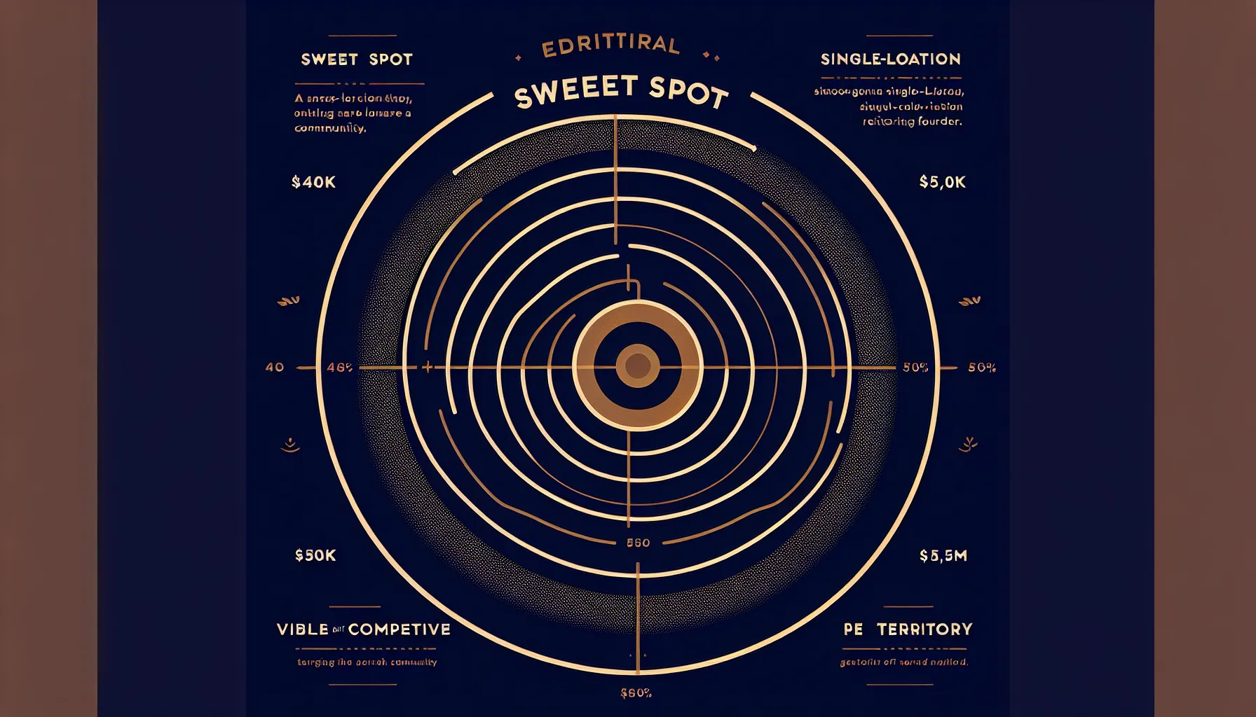 Target diagram showing the individual buyer sweet spot in funeral home acquisitions