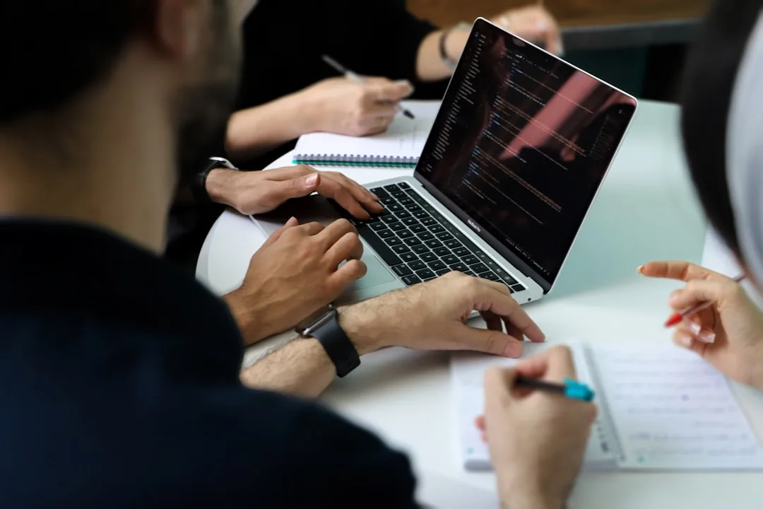 Investor meeting with business documents and financial analysis